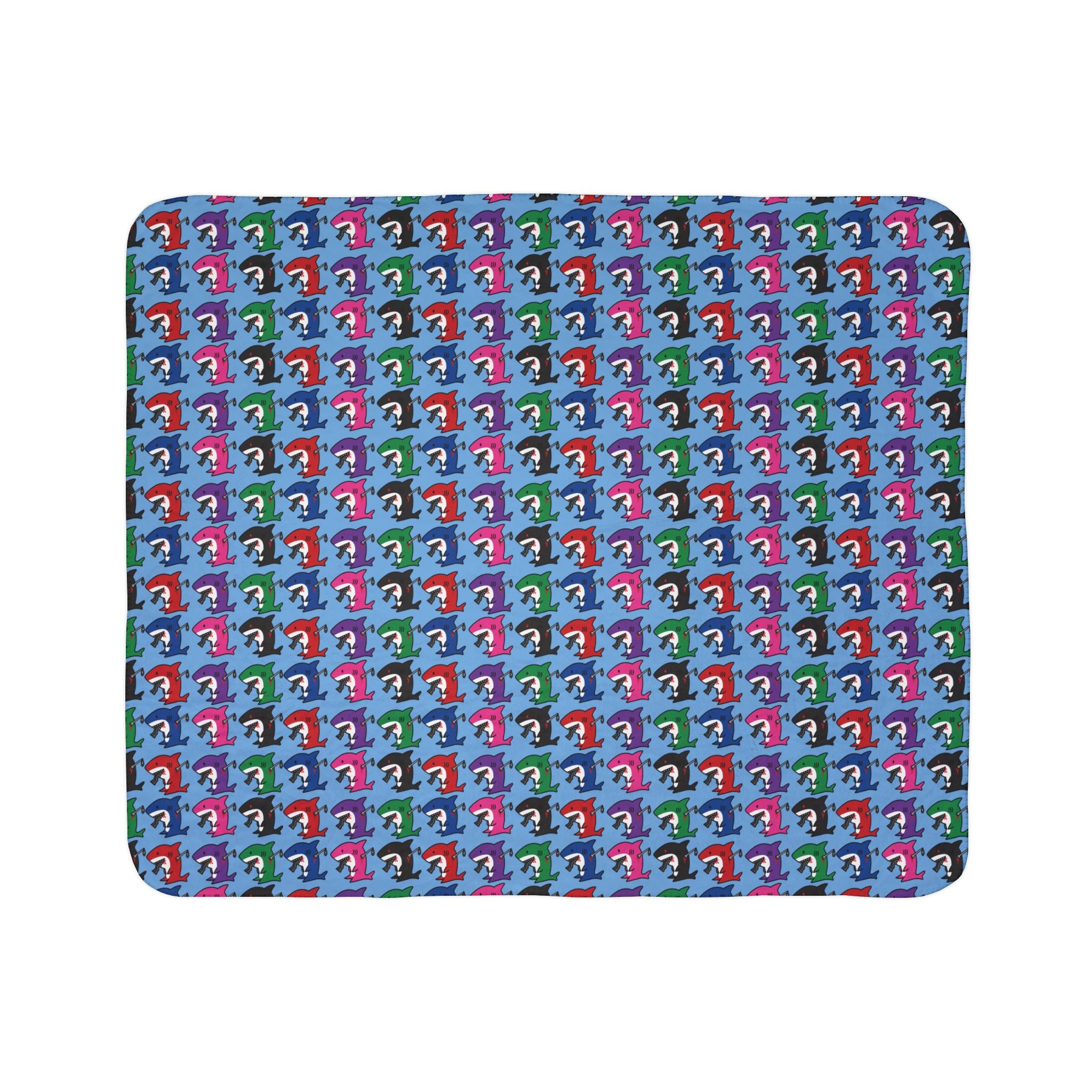 Slit Gill Fleece Sherpa Blanket